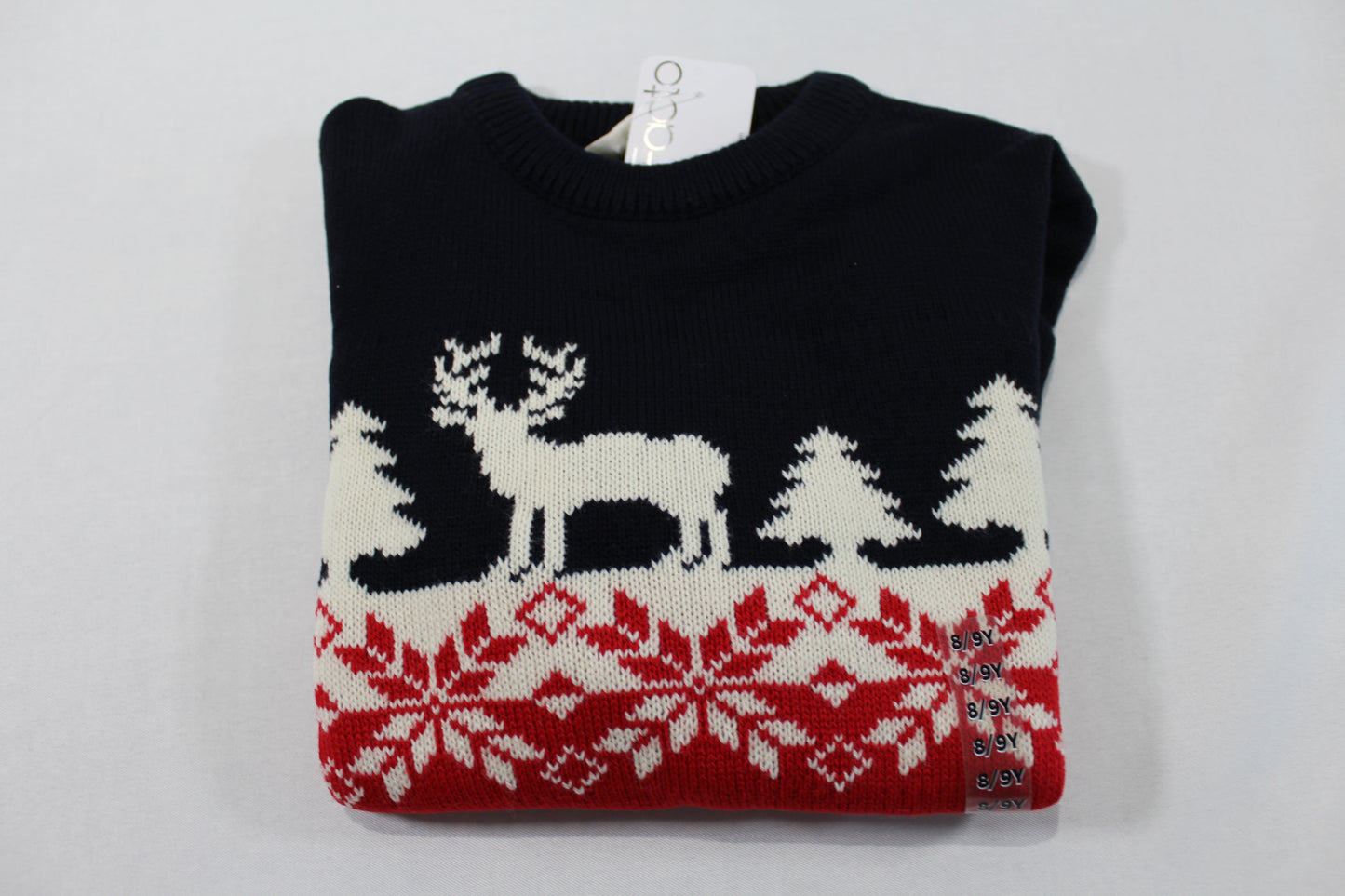 Weihnachtlicher Pullover Jungs 128/134