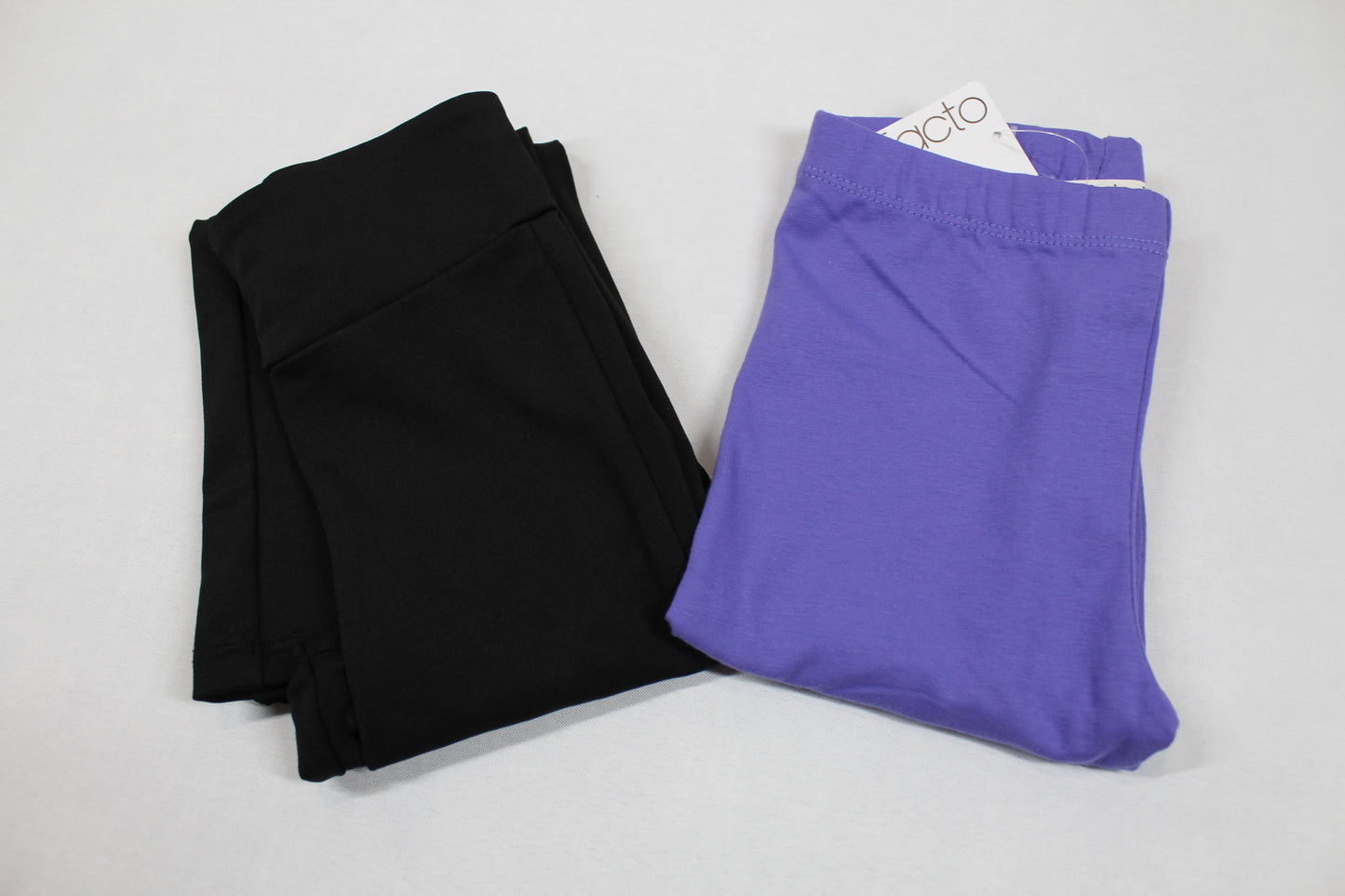 Set Leggins Schwarz Lila Mädchen 110/116