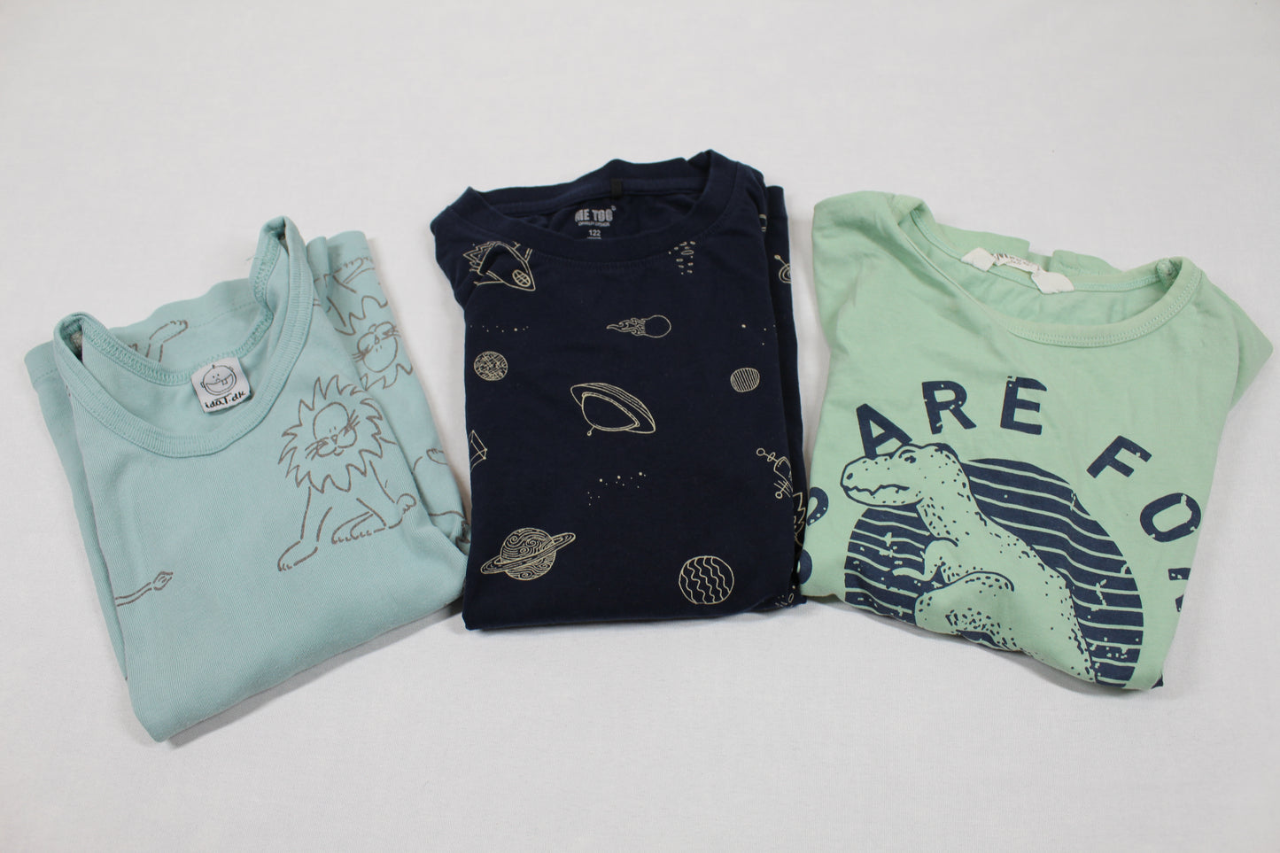 Set Drei Teile Langarm Shirt T-Shirt mit Motiv Jungs 116/122