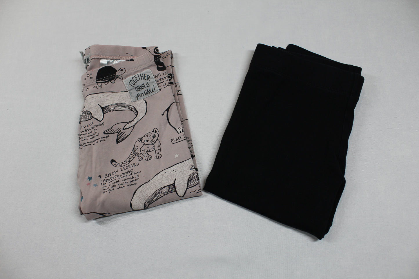 Set Leggins Schwarz MotivMädchen 134/140