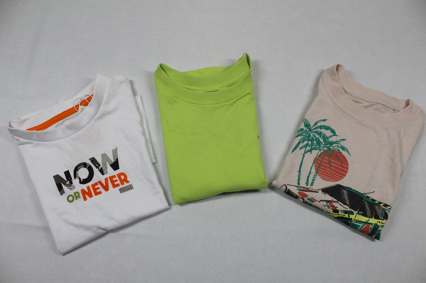 Set stylische 3 T-Shirts mit Motiv Mädchen Sommerware