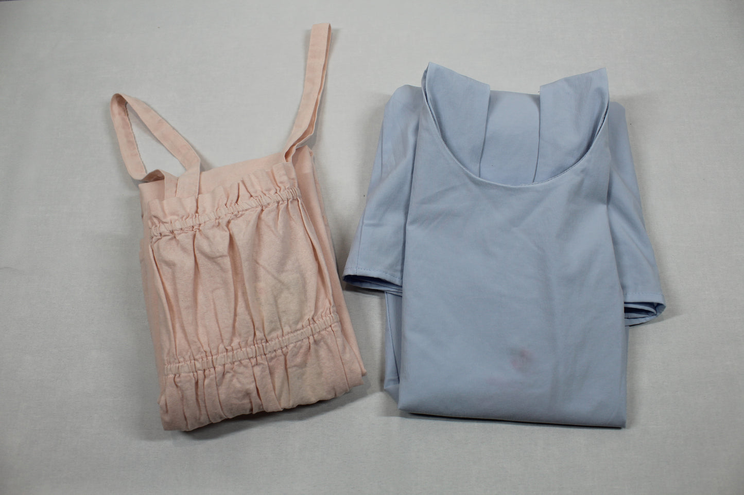 Set Sommerkleider Uni blau rosa Mädchen Sommerware A-Ware 158/164