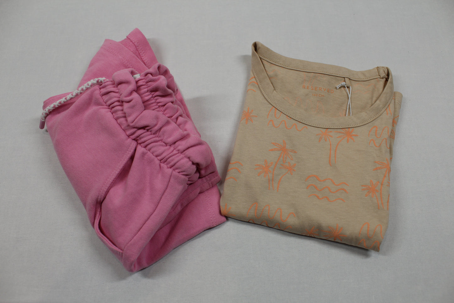 Set kurze Short T-Shirt Mädchen 134/140