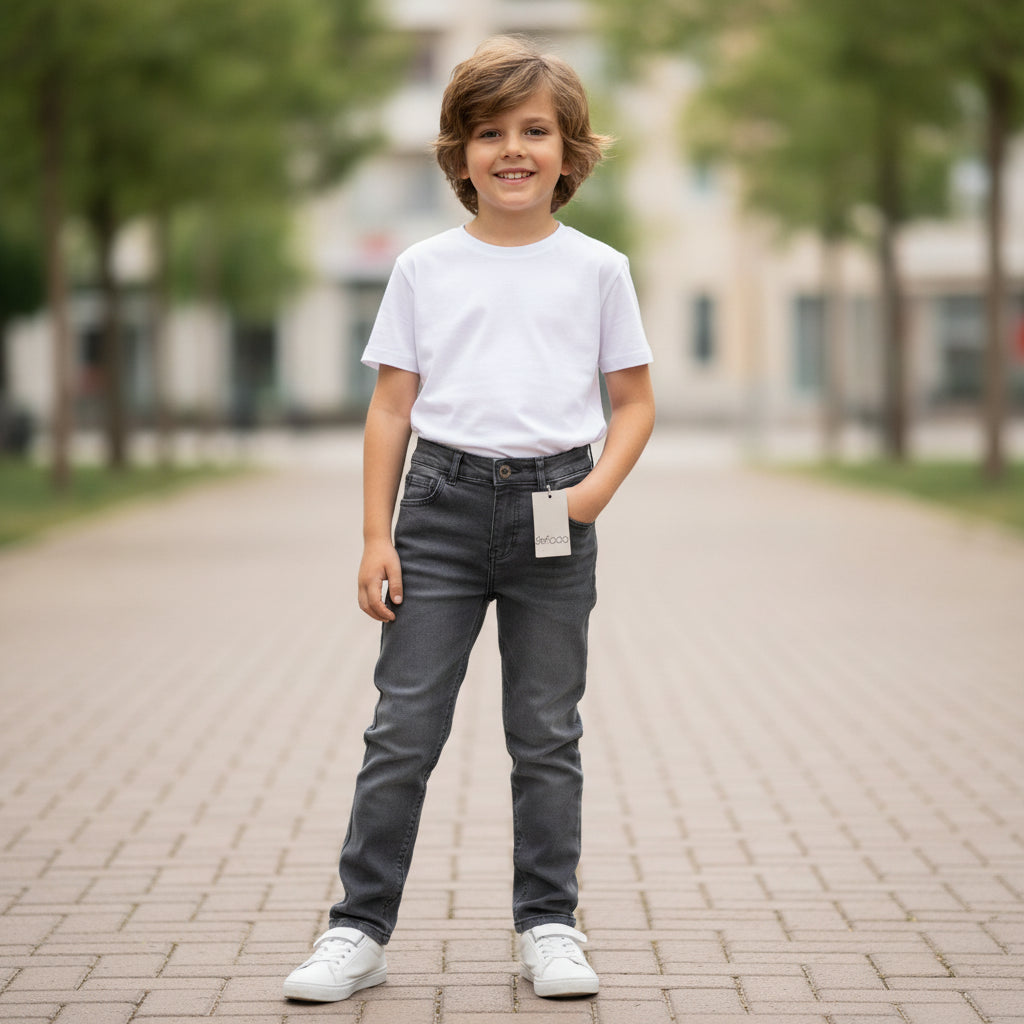 Graue Jeans Jungs 128/134