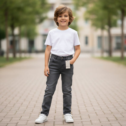 Graue Jeans Jungs 128/134