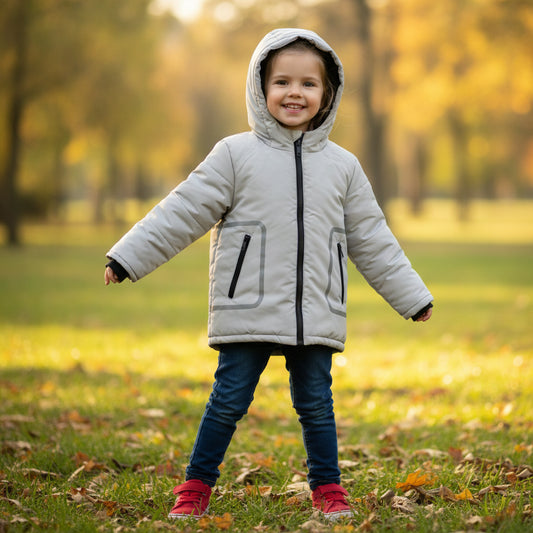 Winterjacke mit Reflektoren 110/116