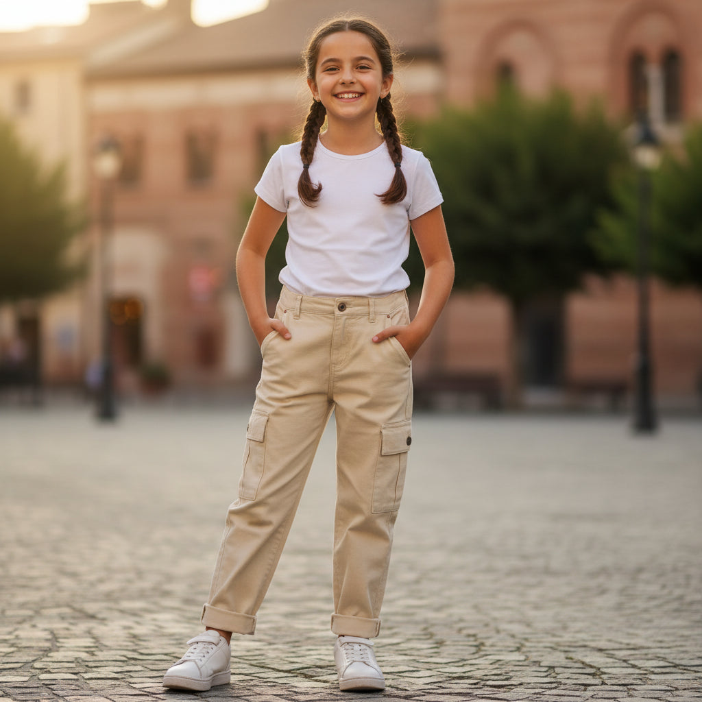 Beige Hose Mädchen 146/152