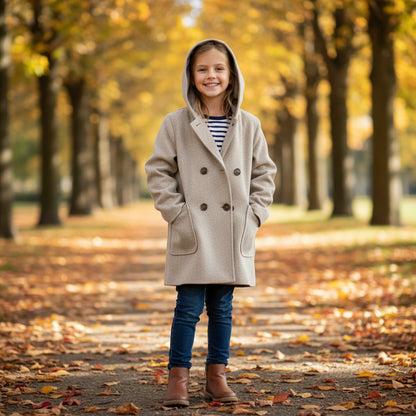 Graubeige Jacke Mädchen 146/152