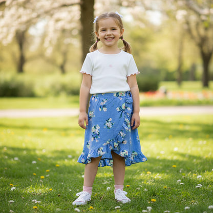 Set Blumenrock T-Shirt Mädchen 134/140