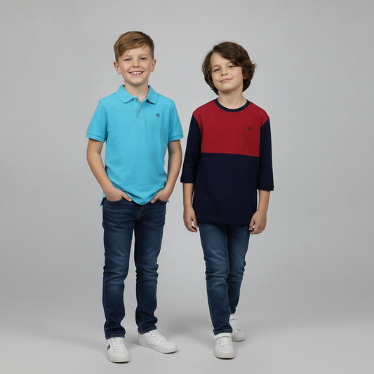Set T-Shit Poloshirt Jungs 134/140