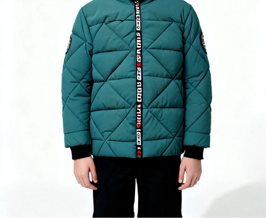134/140 Stylische warme Winterjacke für Jungs 