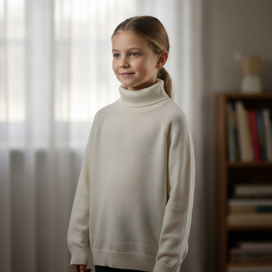 Leichter Rollkragen Pullover Mädchen 128/134