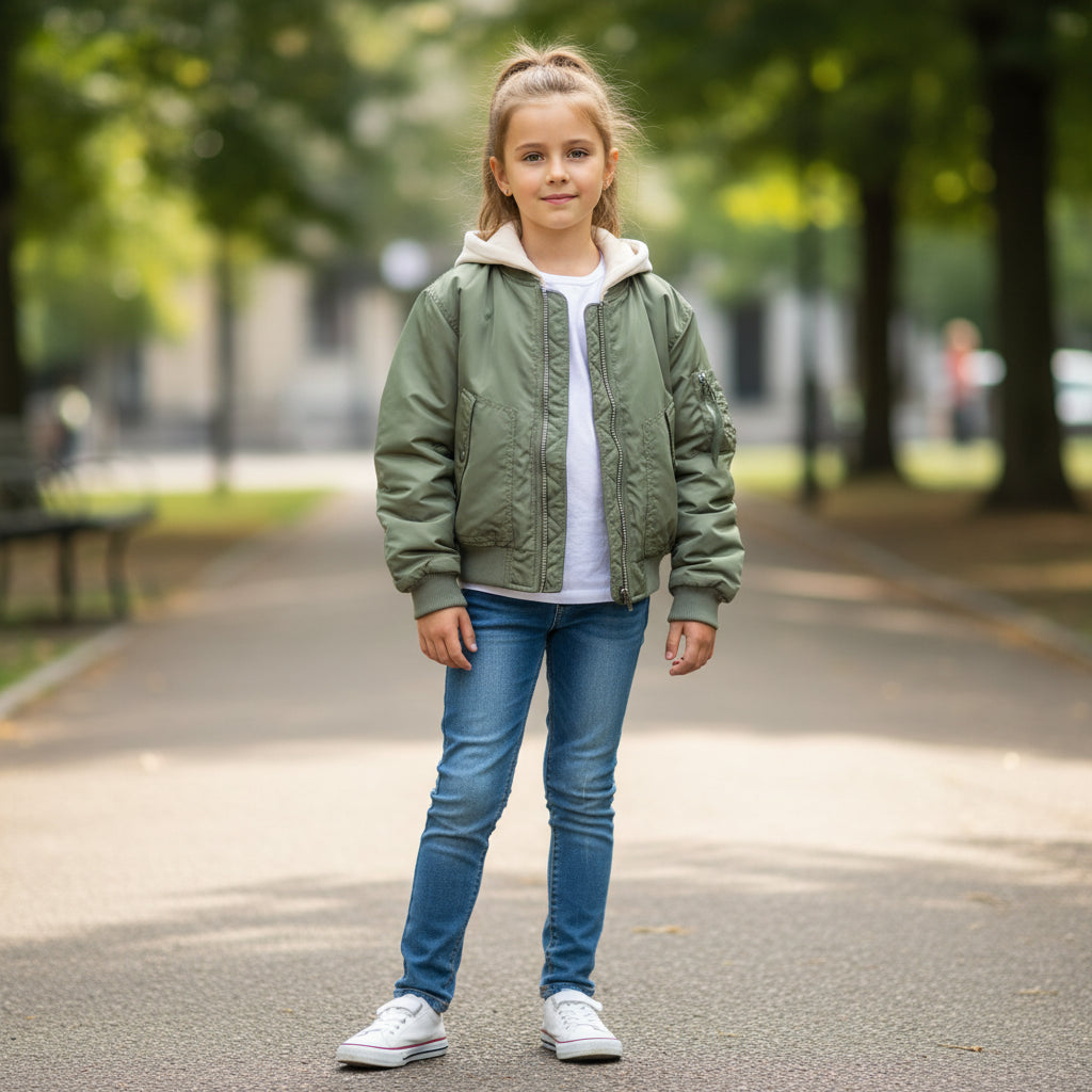 Tolle kurze modische Jacke für Mädchen 128/134 Outlet