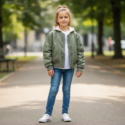Tolle kurze modische Jacke für Mädchen 128/134 Outlet