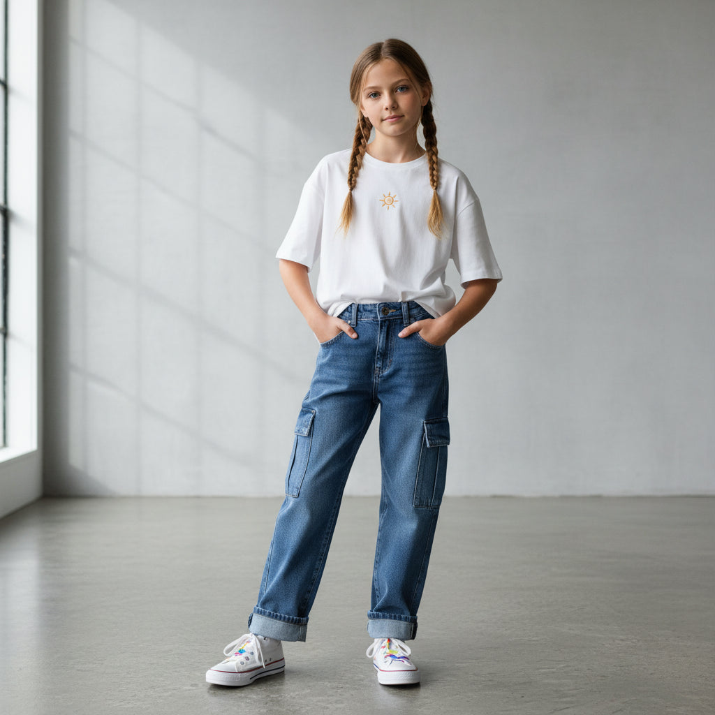 moderne Jeans Mädchen 146/152