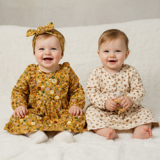 Set Kleidchen Mädchen 92/98