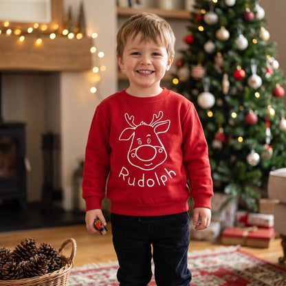 Roter Pullover Rudolph Jungs 116 Outlet