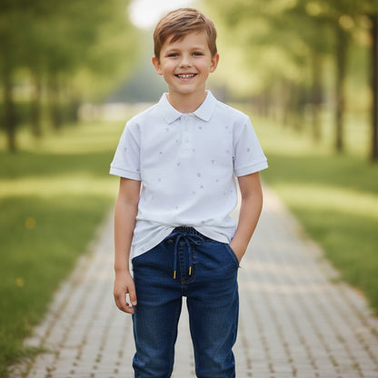 Set Bluejeans Poloshirt Jungs 122/128