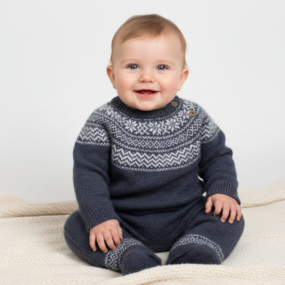 Set warmer Pullover Hose kalte Jungs Tage Kids A- Ware 68/74