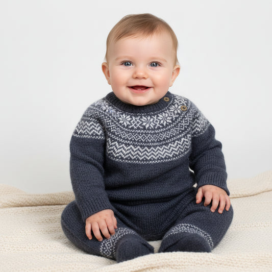 Set warmer Pullover Hose kalte Jungs Tage Kids A- Ware 68/74