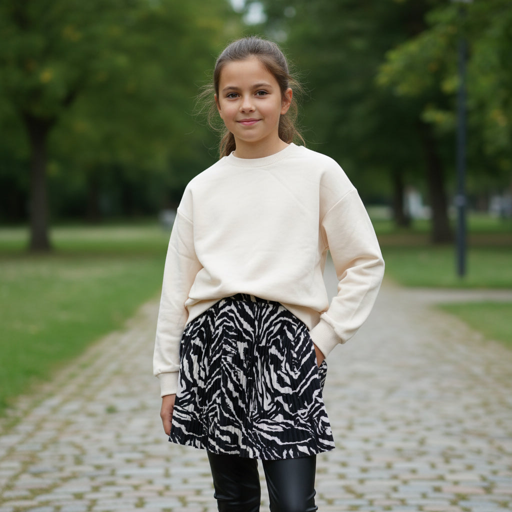 Set Leggins Lederoptik Pulli Art Rock Mädchen 110/116 Outlet