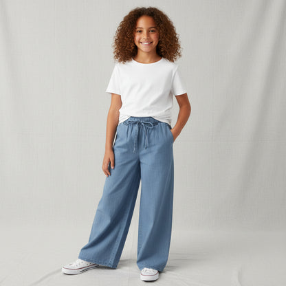 leichte Hose Jeans Optik Mädchen 134/140