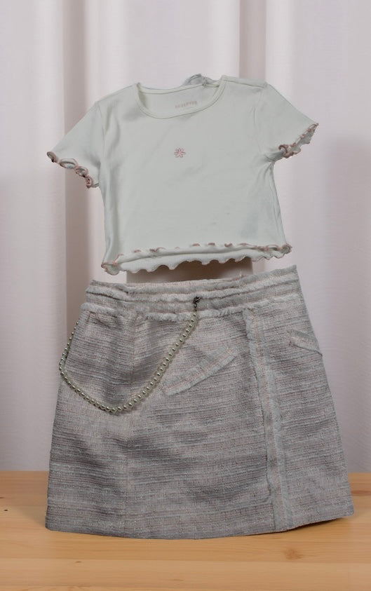 Sommerset A-Ware Rock mit Perlenkette T-Shirt Mädchen 122/128