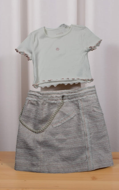 Sommerset A-Ware Rock mit Perlenkette T-Shirt Mädchen 122/128