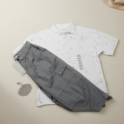Set Sommerkleider Poloshirt Dreiviertel Hose Jungs sehr gefragt 146/152