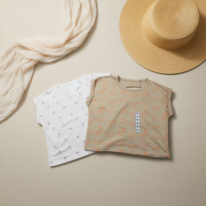 Set leichte Sommerkleider T-Shirt Mädchen, sehr gefragt 146/152