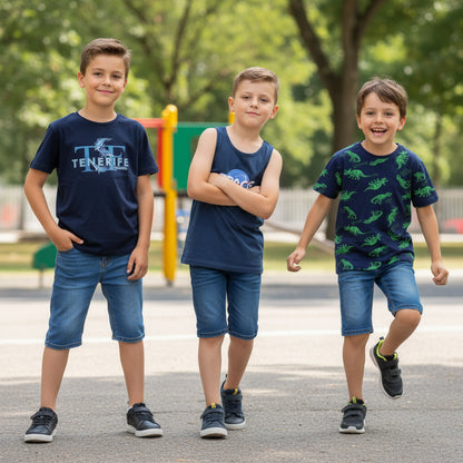 Set T-Shirts Motiv Uni Jungs 122/128