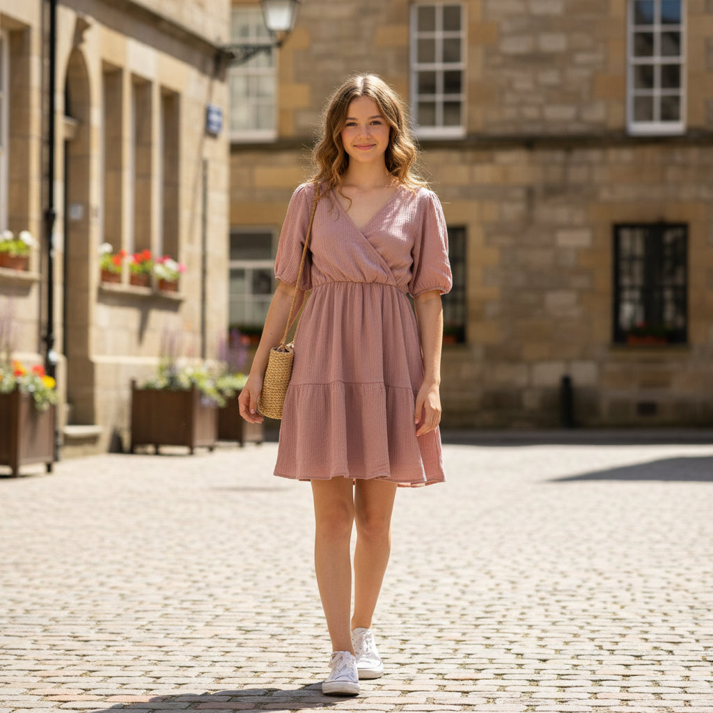 Leichtes Rosa Kleid Mädchen 158/164