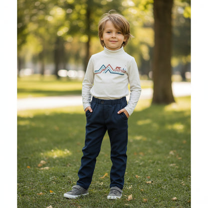 feine Hose + Rollkragen Pullover 122/128 für Jungs