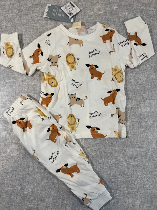 74/80 süßer Schlafanzug Baby 