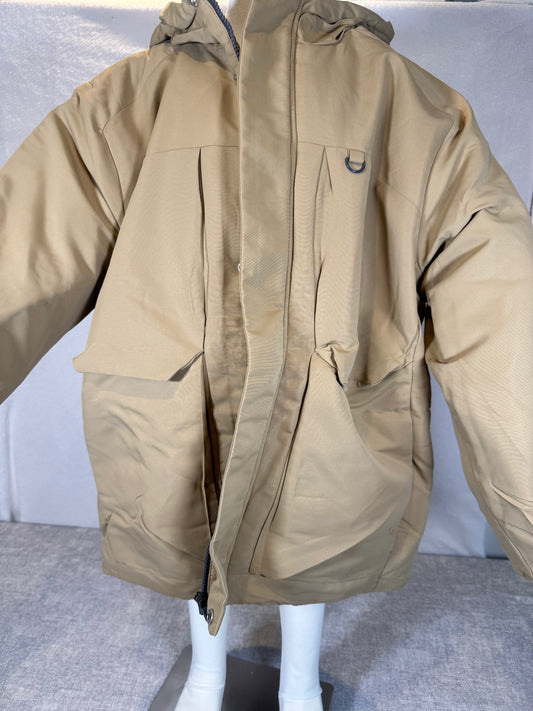 146/152 Beige Winterjacke Jungs