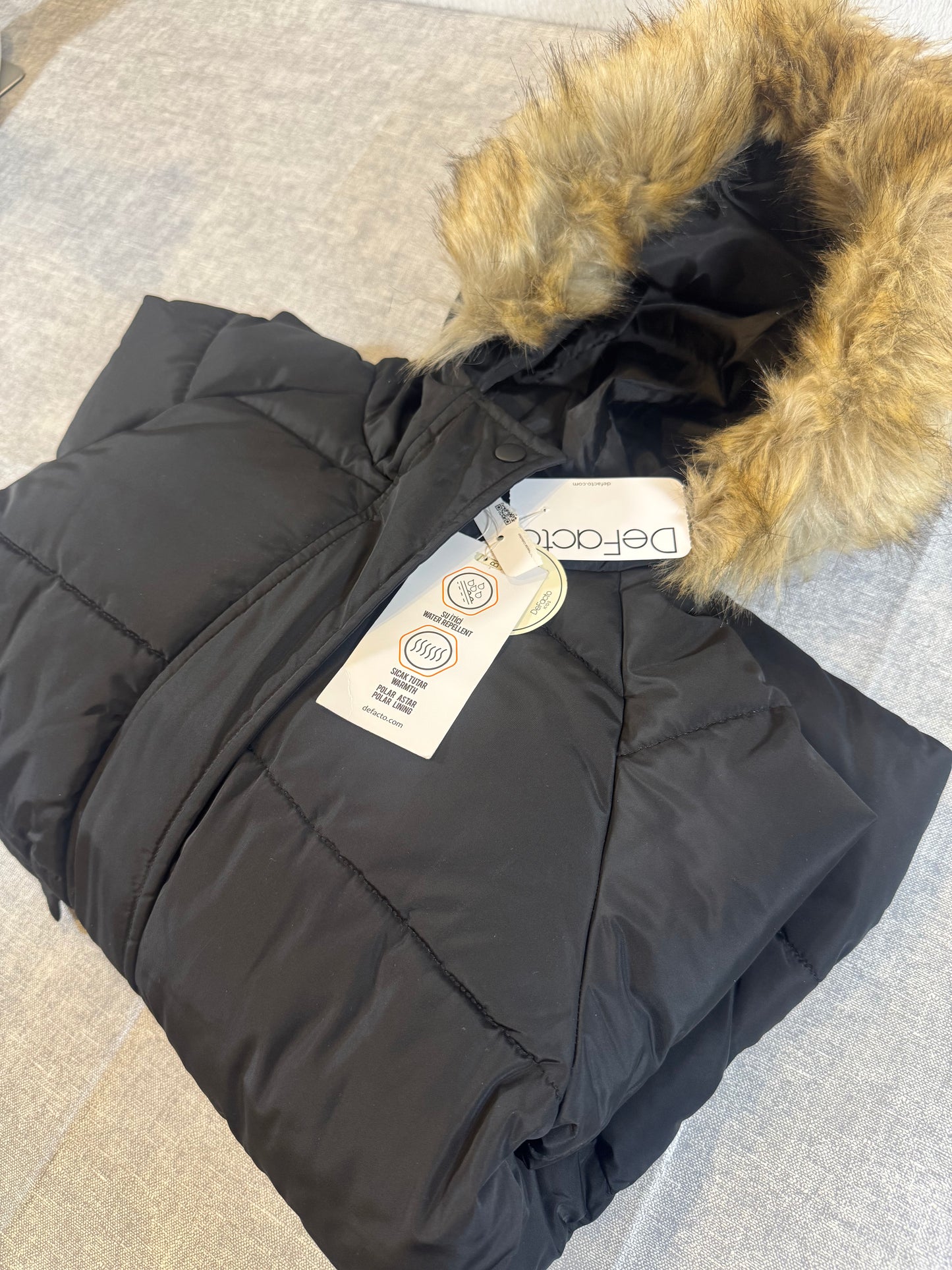 Winterjacke schwarz Mädchen 104/110