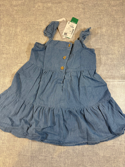 92/98 schönes Kleid Jeans Optik