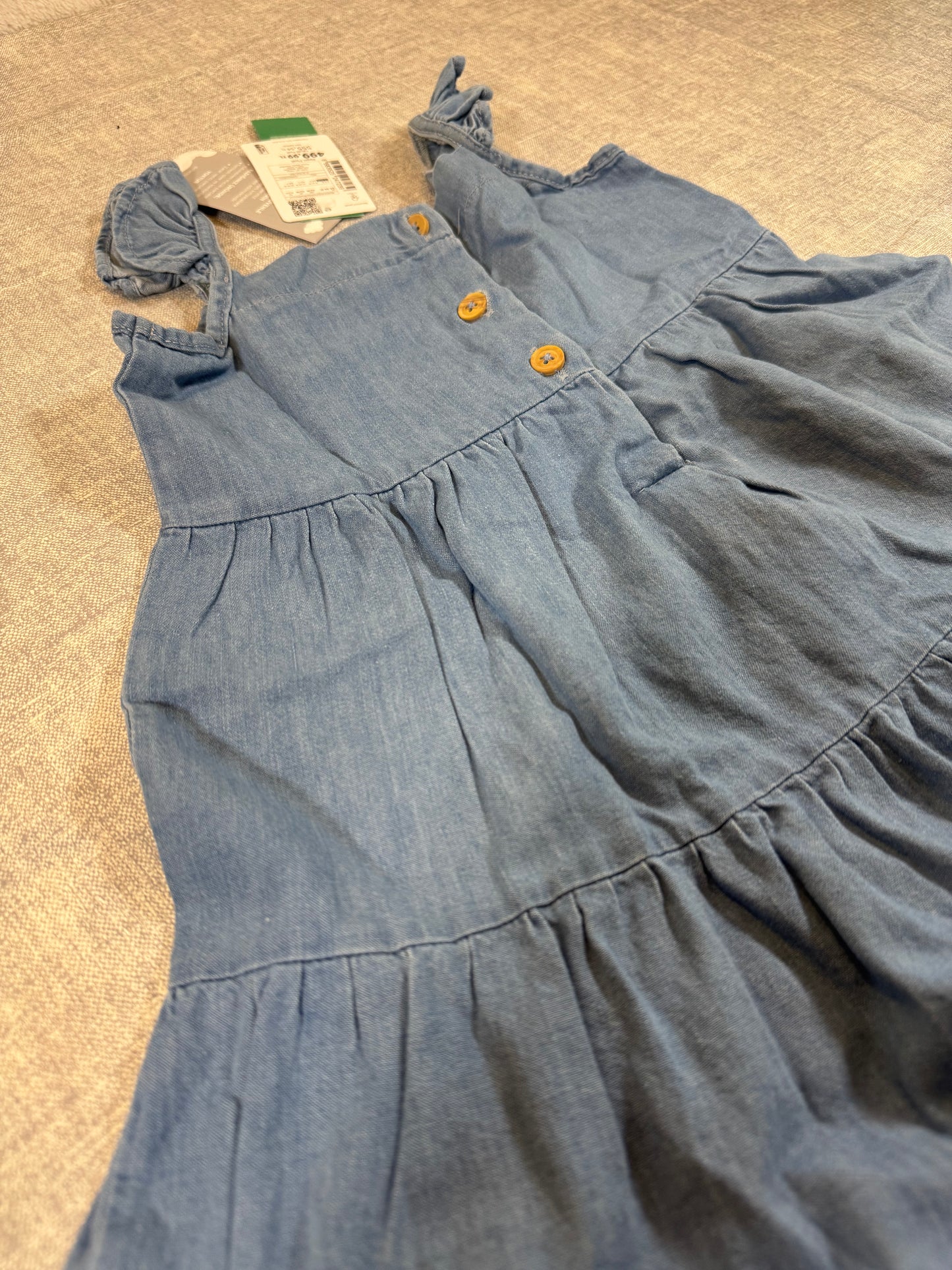 schönes Kleid Jeans Optik 92/98