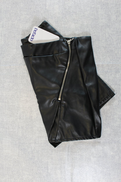 Leder Optik kurze Hose Mädchen 122/128
