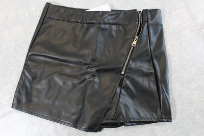 Leder Optik kurze Hose Mädchen 122/128