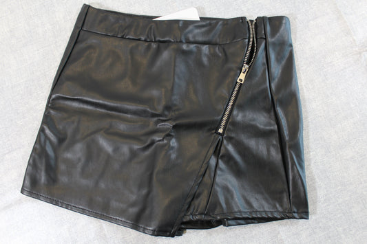 Leder Optik kurze Hose Mädchen 122/128