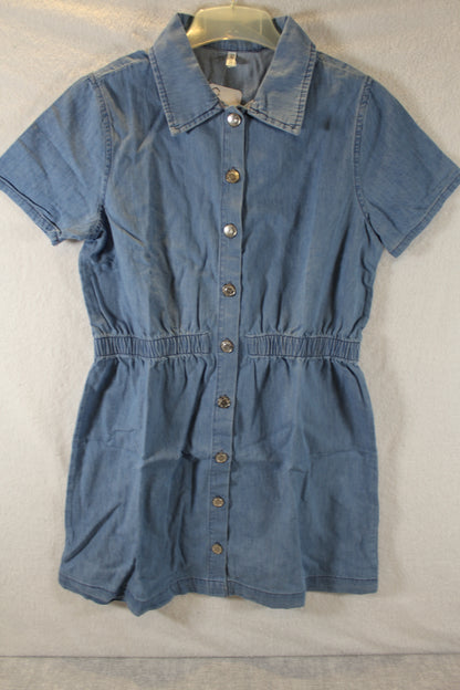 leichtes Kleid in Jeans Optik Mädchen 146/152