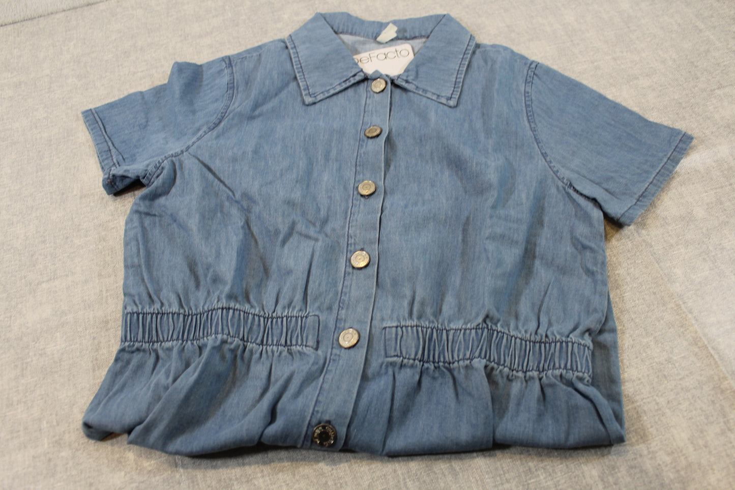 leichtes Kleid in Jeans Optik Mädchen 146/152