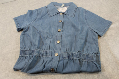 leichtes Kleid in Jeans Optik Mädchen 146/152