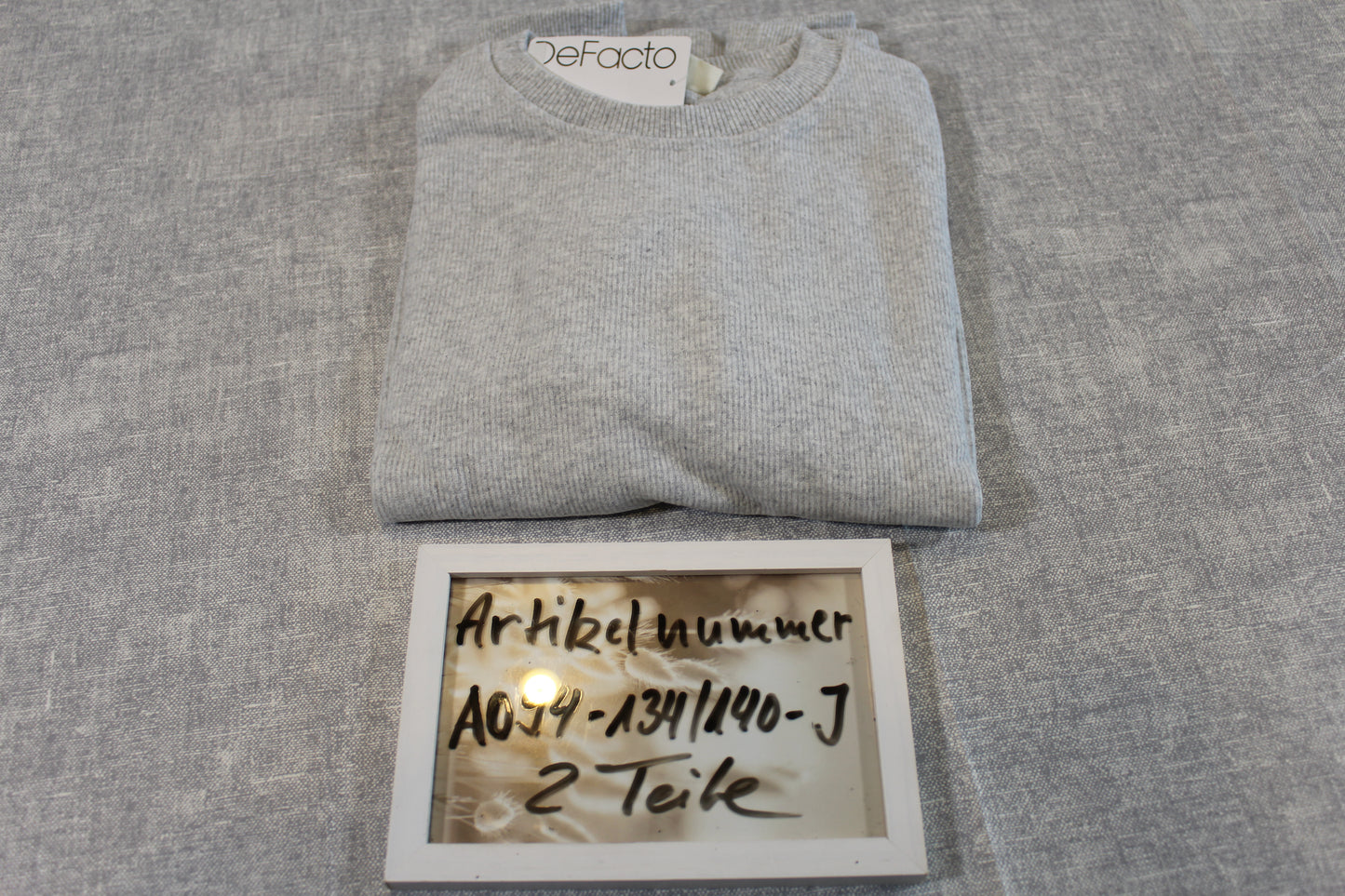 134/140 Grau  Pullover Jungs