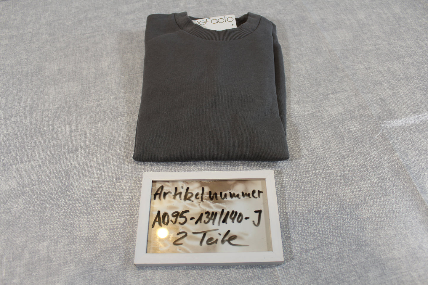 134/140 Dunkelgrau Pullover Jungs