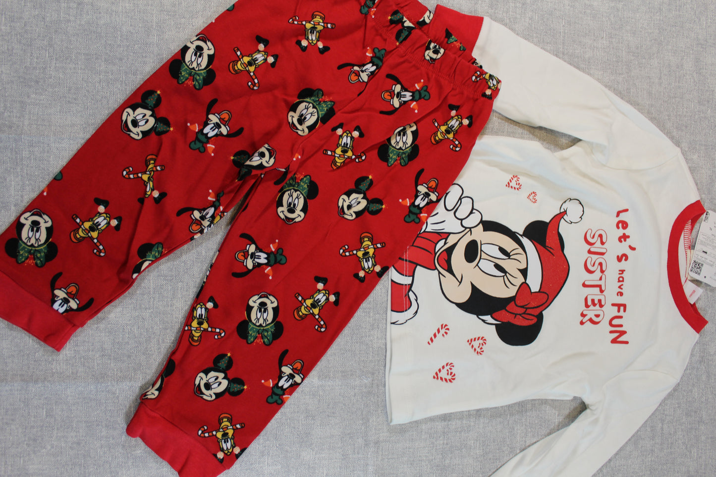 Mickey Mouse Schlafanzug mit Etikett 80/86
