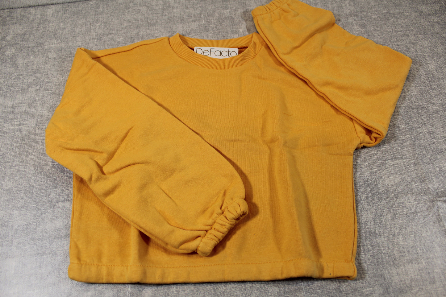 128/134 Orange Pullover Mädchen