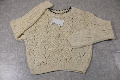 128/134 Schöner Strickpullover Mädchen