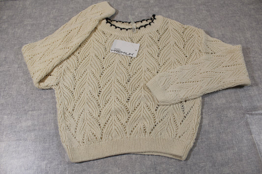 128/134 Schöner Strickpullover Mädchen
